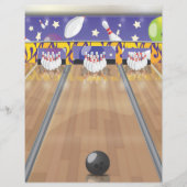 Zehn Button Bowling Alley (Vorderseite)