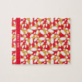 Zehn Button Bowling Alley Balls and Buttone Strike Puzzle (Horizontal)