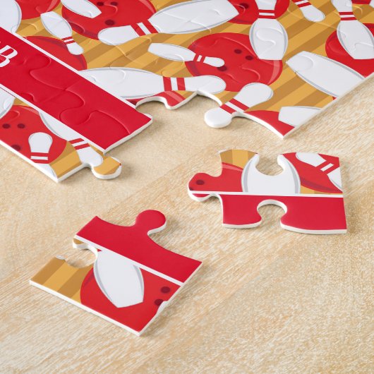 Zehn Button Bowling Alley Balls and Buttone Strike Puzzle (Seite)