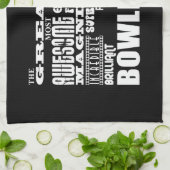 Zehn Button Bowling Bowlers Beste Bowler-Welt je Geschirrtuch (Gefaltet)