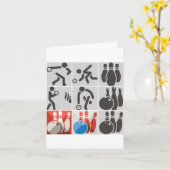 Zehn Button Bowling Icons Mitteilungskarten (Gelbe Blume)