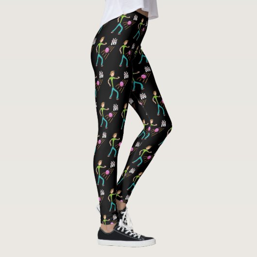Zehn Button Bowling Leggings (Rechts)