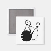 Zehn Button Bowling Magnet (Vorderseite/Rückseite)