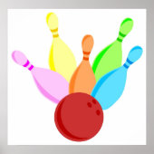 Zehn Button Bowling Poster (Vorne)