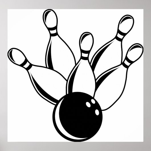Zehn Button Bowling Poster (Vorne)