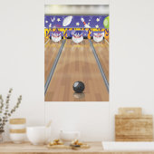 Zehn-Button-Bowling Poster (Küche)