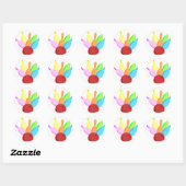 Zehn Button Bowling Runder Aufkleber (Blatt)