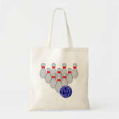 Zehn Button Bowling Tote Bag Tragetasche (Vorne)