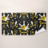 Zehn Button Bowling Wohngestaltung Badehandtuch (Badehandtuch)