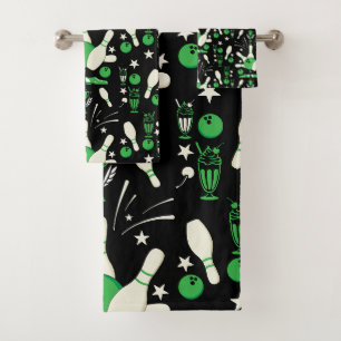 Zehn Button Bowling Wohngestaltung Badhandtuch Set