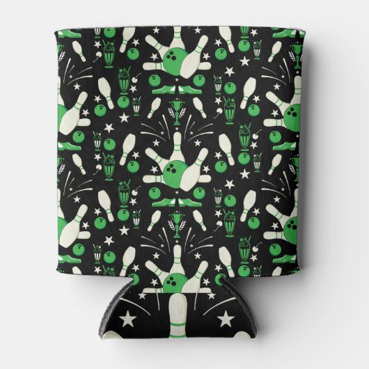 Zehn Button Bowling Wohngestaltung Dosenkühler (Vorderseite)