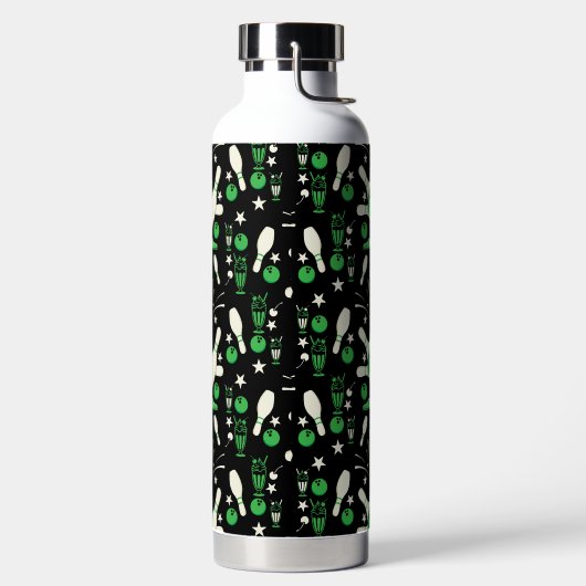 Zehn Button Bowling Wohngestaltung Trinkflasche (links)