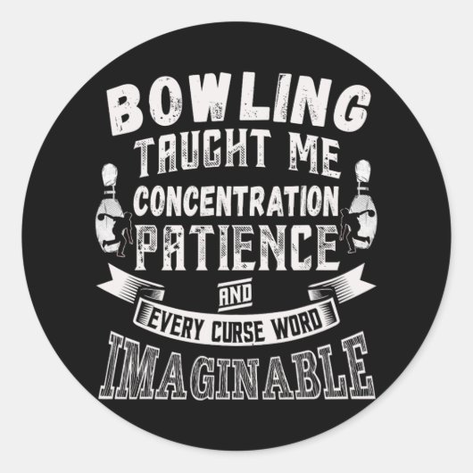 Zehn Button lehrte mich jeden Fluch Wort Männer Fr Runder Aufkleber (Vorderseite)