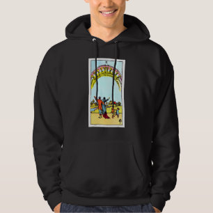 Zehn Cups Vintage Tarot Card Original Rider Wai Hoodie