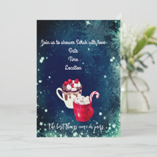 Zehn: Die besten Dinge kommen zu Paaren Einladung (Stehend Vorderseite)