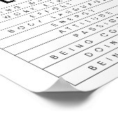 Zehn Dinge, die kein Talent erfordern Poster (Ecke)