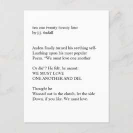 zehn einundzwanzig vierundzwanzig Postkarten