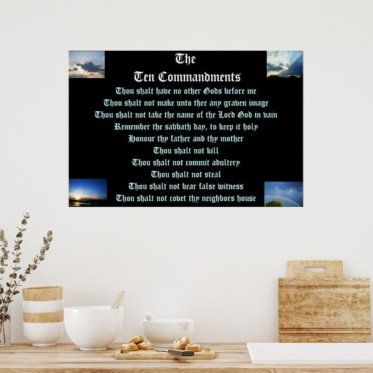 ZEHN-EMPFEHLUNGSPOster Poster (Küche)