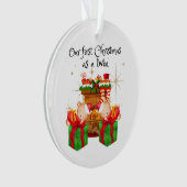 Zehn erste Weihnachtsgeschmack Ornament (Vorderseite)