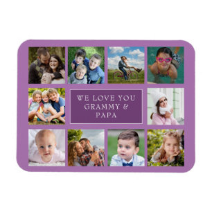 Zehn Familienfoto Collage Custom Magnet