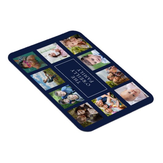 Zehn Familienfoto Collage Custom Magnet (Rechte Seite)