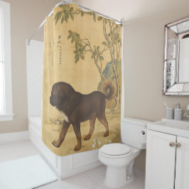 Zehn feine Hunde - Cangni (ein tibetischer Hund) Duschvorhang