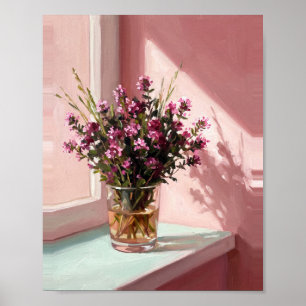 Zehn Fenster Kunst Nr. 6 Vintage-Gemälde Poster