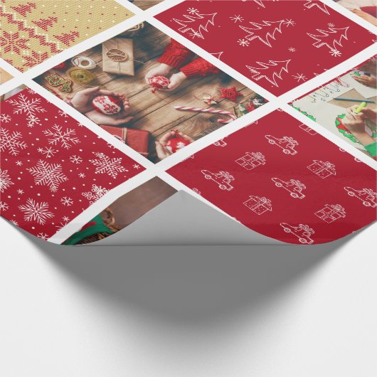 Zehn Foto Weihnachtspapier Geschenkpapier (Ecke)