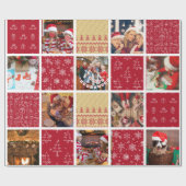 Zehn Foto Weihnachtspapier Geschenkpapier (Flach)