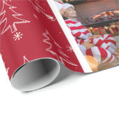Zehn Foto Weihnachtspapier Geschenkpapier (Rolleneckpunkt)