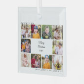 Zehn Foto Wir Liebe Sie Mama Weihnachtsnamen Ornament Aus Glas (Vorderseite links)