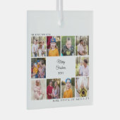 Zehn Foto Wir Liebe Sie Mama Weihnachtsnamen Ornament Aus Glas (Vorderseite Rechts)