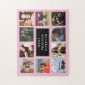 Zehn FotoCollagen Die besten Freunde für immer Pin Puzzle (Vertikal)