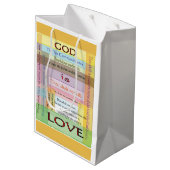 Zehn Gebot-Geschenk-Taschen Mittlere Geschenktüte (Rückseite Schrägansicht)