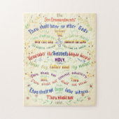 Zehn Gebot-Kalligraphie 1889 Puzzle (Vertikal)