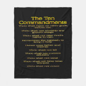 Zehn Gebote 01 Fleecedecke (Vorderseite)