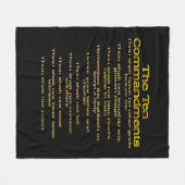 Zehn Gebote 01 Fleecedecke (Vorderseite (Horizontal))