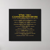 Zehn Gebote 01 Leinwanddruck (Vorderseite)