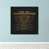 Zehn Gebote 01 Leinwanddruck (Insitu (Holzboden))