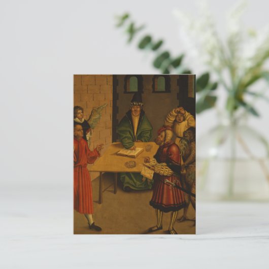 Zehn Gebote, 1516 Postkarte (Stehend Vorderseite)