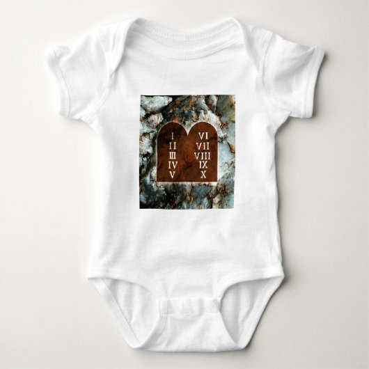 Zehn Gebote Baby Strampler (Vorderseite)