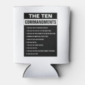 Zehn Gebote Bible Verse Christlich Religiöse Dosenkühler (Vorderseite)