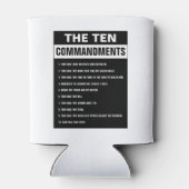 Zehn Gebote Bible Verse Christlich Religiöse Dosenkühler (Rückseite)