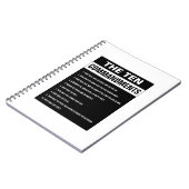 Zehn Gebote Bible Verse Christlich Religiöse Notizblock (Linke Seite)