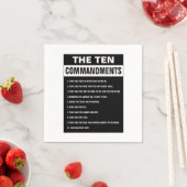 Zehn Gebote Bible Verse Christlich Religiöse Serviette (Beispiel)