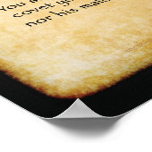 Zehn Gebote - braun Poster (Ecke)