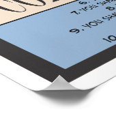 Zehn Gebote der Bibel Poster (Ecke)