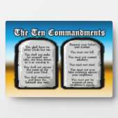 Zehn Gebote der Heiligen Bibel, Gottes Gesetz Fotoplatte (Vorderseite)