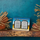 Zehn Gebote der Heiligen Bibel, Gottes Gesetz Fotoplatte (Seite)