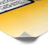 Zehn Gebote der Heiligen Bibel, Gottes Gesetz Poster (Ecke)